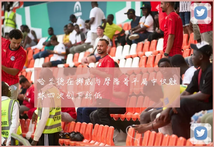 哈兰德在挪威与摩洛哥平局中仅触球四次创下新低